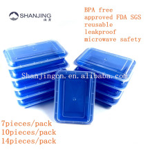 1 compartimiento comida preparación plástica sacar comida envase plástico, bule y caja de almuerzo bento a prueba de fugas